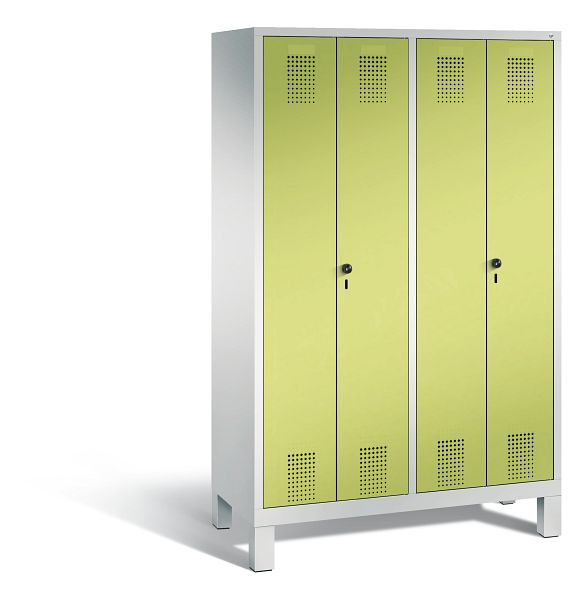 C+P Spind Evolo, 4 Abteile, H1850xB1190xT500 mm, Grau/Viridingrün, 48012-40 S10123