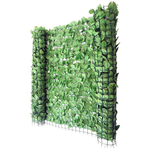 Mendler Balkonsichtschutz T811, Buchenhecke Sichtschutz Windschutz Verkleidung für Terrasse Zaun, 300x150cm hell, 52936