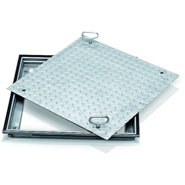 ZARGES Schachtabdeckung Aluminium 600 x 600 mm, 47021, 4003866470211