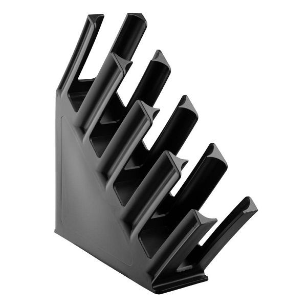Olympia Kristallon Tassenhalter 4-Slots Polypropylen Schwarz, HC437