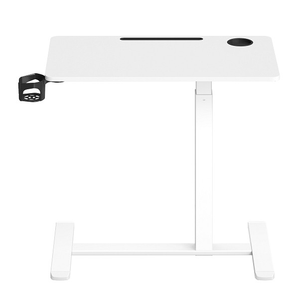 SONGMICS Mobiler Stehschreibtisch, Weiß, 80x45x(65-102) cm, LSD601W01