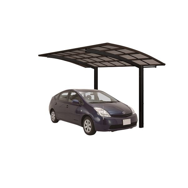 Ximax Aluminium Carport Portoforte Typ 80 Sonderlänge + Sonderbreite XL Schwarz, 78093