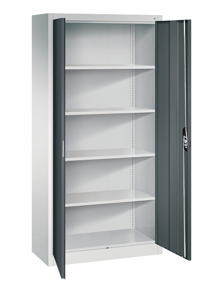C+P Büroschrank Acurado, H1950xB930xT400mm, 7035/7016, 9260-000 S12049