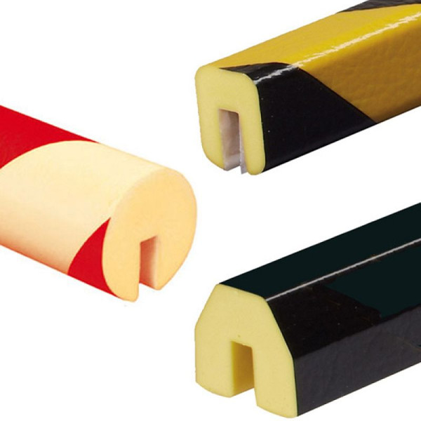 Stein HGS Profilschutz 'Protect' Knuffi®, extrem abriebfest, rot/weiß, Kreis, zum Aufstecken, 40/40/8mm, dc10111