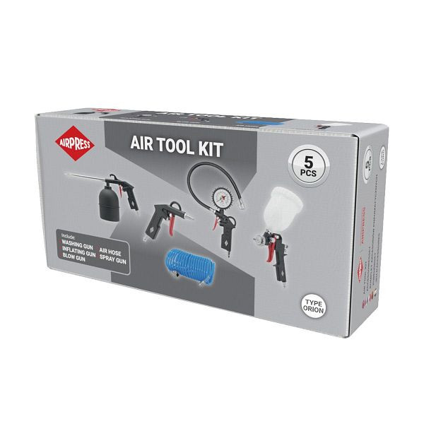 Airpress Druckluft-Set 5-teiliges Kompressor-Zubehör ORION, 45892