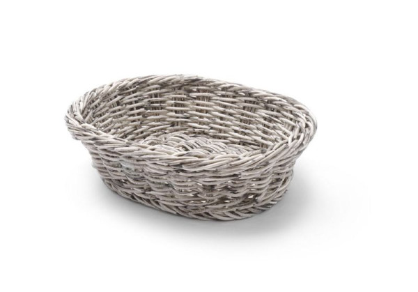 Hendi Brotkorb, oval, LxBxH: 250x190x65 mm, Hellgrau, 426616