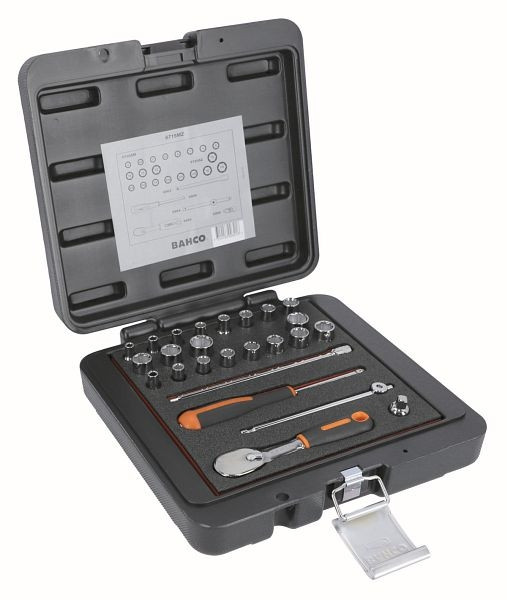 Bahco 1/4" Steckschlüssel-Satz, 25-teilig, 6715MZ, 7314153003218