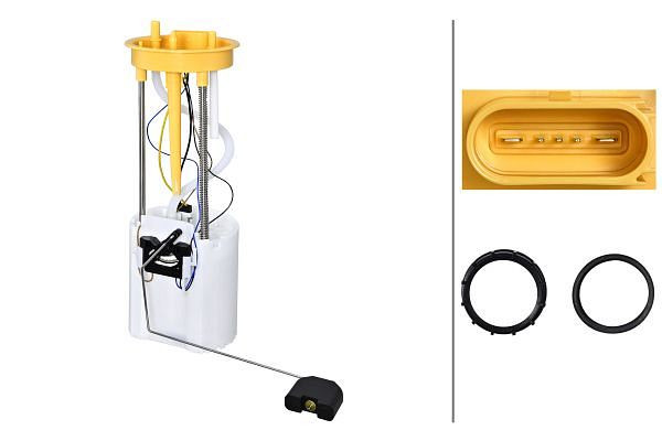 HELLA Kraftstoff-Fördereinheit, 12V, elektrisch, 5-polig, mit Dichtung, 8TF 358 303-161