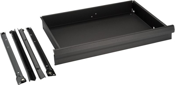 Hazet Schublade, flach, komplett, inklusive Rollenführungen (Paar) und Einzelverriegelungs-Leiste für Werkstattwagen Hazet Assistent 178 N, 178N-050