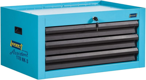 Hazet Aufsatzkoffer, Schubladen, flach: 3 x 80 x 527 x 348 mm, 178NK-3