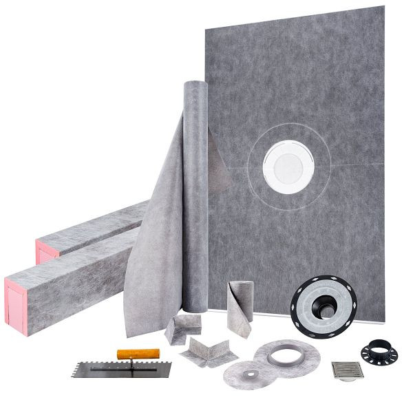 VEVOR Badabdichtung Duschabdichtung Set Isolbau 1219,2 x 1828,8 mm, LYDZT48X72PVC3RRCV0