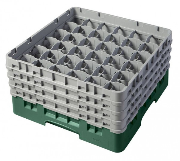 Cambro Spülkorb mit 36 Fächer Camrack® 21,5 cm Flaschengrün, 36S800119