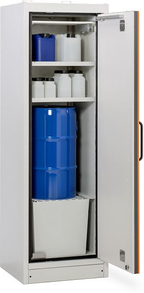 Cemo Fassschrank PROline 6/20 Typ 90 66 l BAW, 2 EB, Tür Orange RAL 2008, TAR, 12036