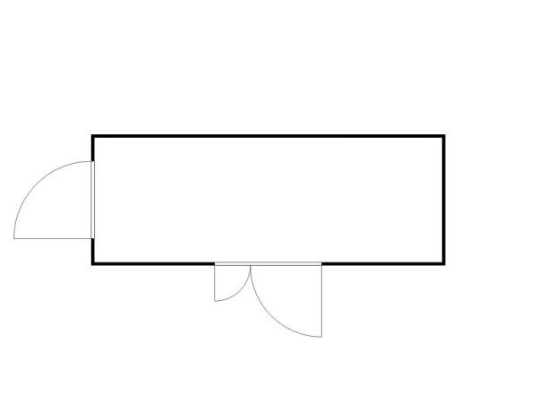 FLADAFI Materialcontainer IC Pro 1600, isoliert, mit isoliertem Boden, Doppelflügeltür (asymmetrisch) auf der 6 m Seite und Einflügeltür, F2221610710-F911