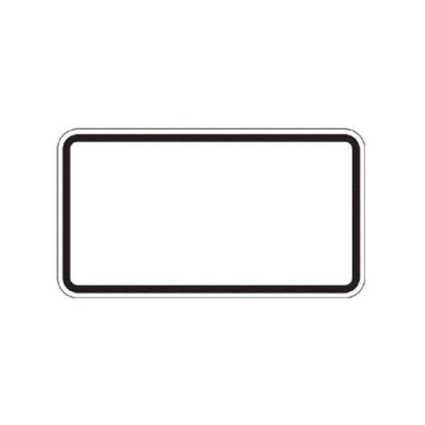 Stein HGS Zusatzzeichen zur Selbstbeschriftung, Aluminium 2 mm, 330 x 600 mm, 28453