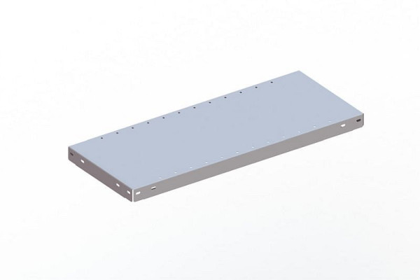 Meta Kurzboden 750x300 mm, RAL 7035 mit Fachteilerlochung, 20072441