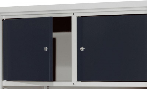 Kappes Privat-Fachmodul für Systemschrank 500, inklusiv 2 Systemfachböden RAL 7035/7016, 2440.00.7524