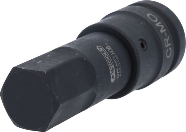 KS Tools 1" Kraft-Bit-Stecknuss Innensechskant, lang, 36 mm, 450.0498
