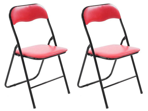 CLP Klappstuhl Felix, rot/schwarz, VE: 2 Stück, 317975