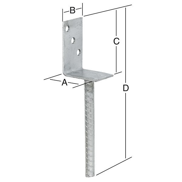 Vormann Leichter L-Stützschuh 70 x 60 feuerverzinkt, VE: 10 Stück, 071319000