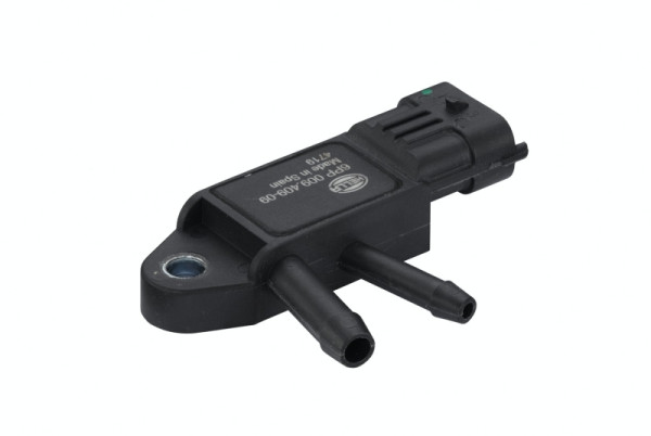 HELLA Sensor, Abgasdruck, 3-polig, geschraubt, 6PP 009 409-091