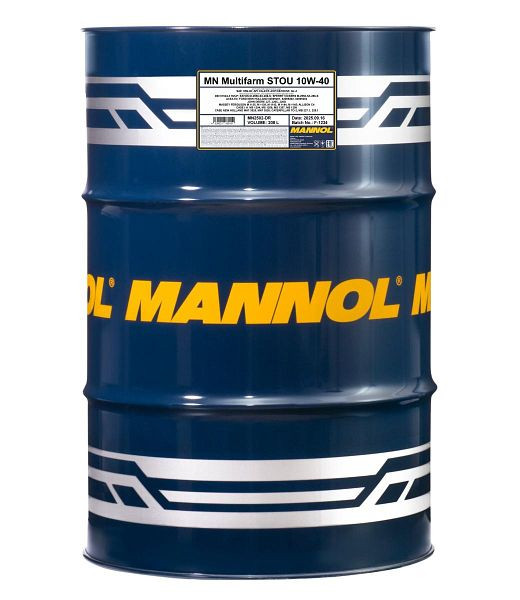 MANNOL Motoröl 2502 Multifarm STOU 10W-40, VE: 208 l, MN2502-DR
