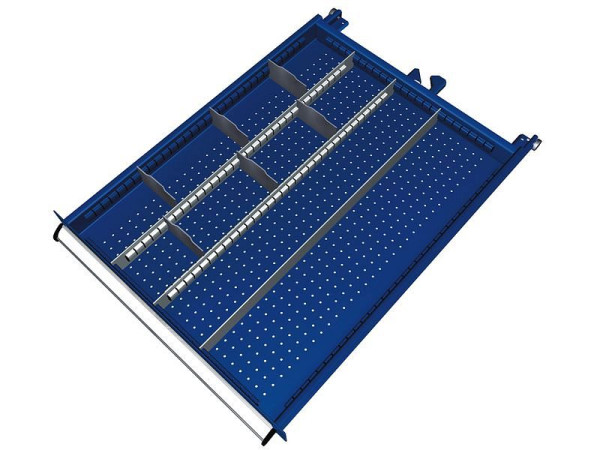 KLW Einteilungsmaterialsatz für Schubladen Fachhöhe 50 mm in SEB - Schrank, Schrankgröße 572 x 750 mm B x T, B04, SEB-B04-032