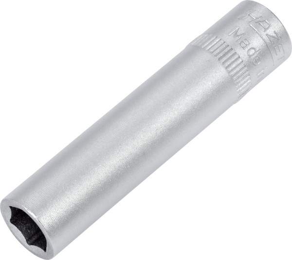 Hazet Steckschlüsseleinsatz, Sechskant, Vierkant hohl 6,3 mm (1/4 Zoll), 7 mm, Lange Ausführung Mit Rändelung, 850LG-7