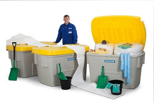 DENIOS Notfall-Set ÖL MAXI XXL in 3 Sicherheitsboxen, 1900 Liter, OPA90, 215892