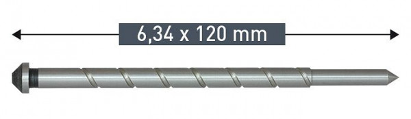 Karnasch Auswerferstift 6,34x120mm, VE: 10 Stück, 201164