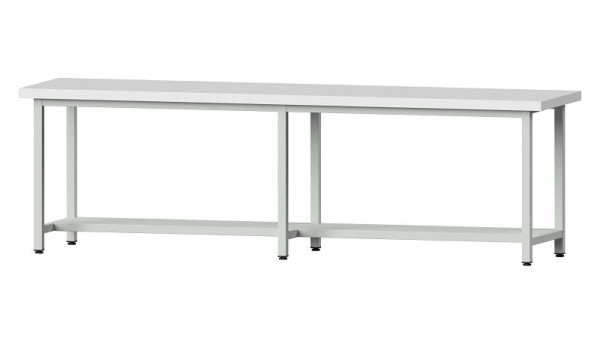 ANKE Werkbänke Arbeitstisch, Modell 91, 2800 x 700 x 850 mm, RAL 7035, KSP 50 mm, 400.454