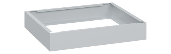 C+P Unterbauten Classic PLUS, C auf 100 mm hohem Sockel, Lichtgrau, 100 x 600 x 500 mm, Stahl-Sockel, 08000-7000605 S10000