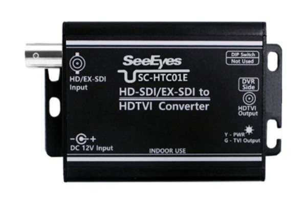 SeeEyes Medienkonverter, HD/EX-SDI nach TVI, EX-SDI 1.0/2.0, 1080p, 12VDC, SC-HTC01E