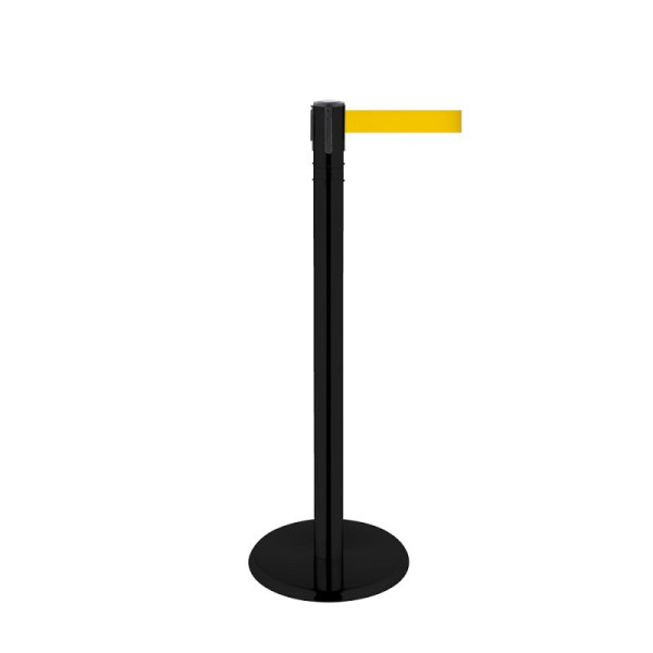 Stein HGS Personenleitsystem -P-Line 360-, Metall, schwarz beschichtet, gelb, mit Gurtendstück (Standard), Gurtlänge: 2,3 m, 40007-1202