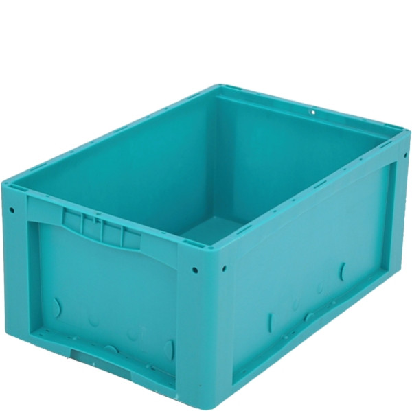 BITO Kleinladungsträger KLT /KLT 64270R 600x400x270 türkis, Rippenboden, C0571-0011