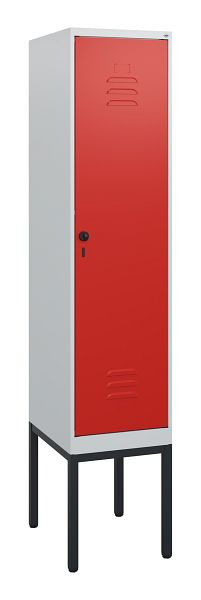 C+P Umkleidespind Classic PLUS, Gestell, 1950x400x500mm, 7035/3020, Drehriegel, 0800305-12 S10002