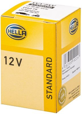 HELLA Halogen-Glühlampe, WY5W, Standard, 12V, 5W, Sockelausführung Glühlampe: W2.1x9.5, Schachtel, 8GP 003 594-541