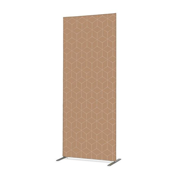 Showdown Displays Textil Raumteiler Deko 85-200 Doppel Hexagon Beige ECO, ZBSLIM085-200-DSI12ECO