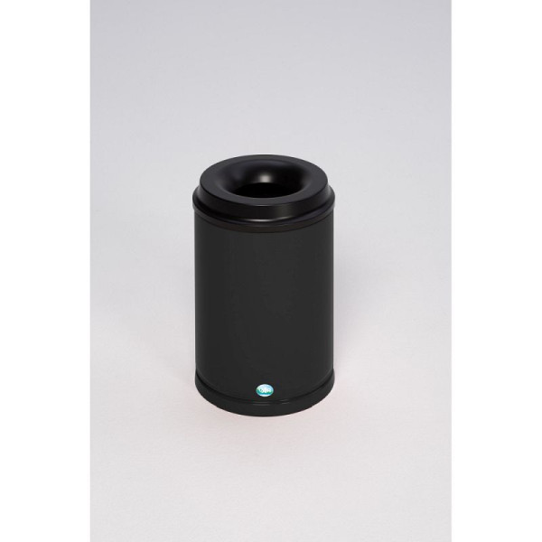 STEIN HGS Papierkorb feuersicher, Tiefschwarz (RAL 9005), 15 l, 82080.0010