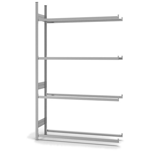hofe Reifen-Anbauregal, 2500x400x1500 mm, 4 Fachebenen, verzinkt, 150 kg Fachlast, 450 kg Feldlast, einseitige Bedienung, HZA25415AR