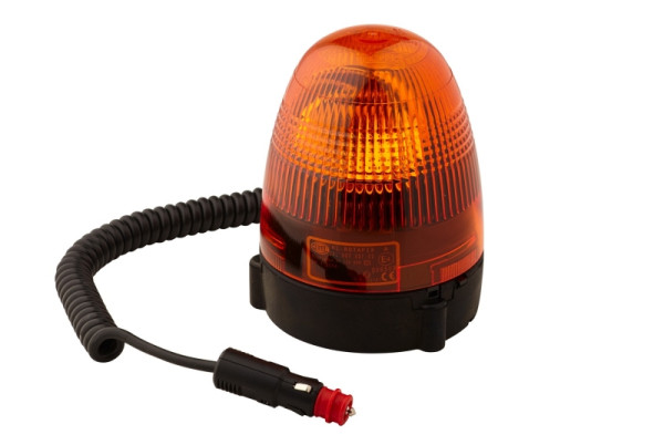 HELLA Halogen-Rundumkennleuchte - KL Rotafix - 12V - gelb - Magnetbefestigung - Kabel: 2500mm - Stecker: DIN ISO 4165, 2RL 007 337-021