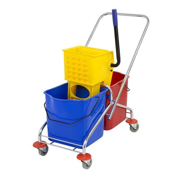 Jantex doppelter Moppeimer mit Mopppresse 2 x 23L, M880