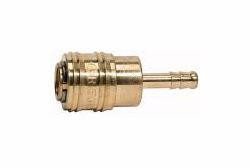 Riegler Schnellverschlusskupplung NW 7,2, Messing blank mit Schlauchtülle, 115646