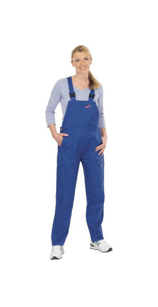 Planam Damen Latzhose, kornblumenblau, Größe 54, 1671054