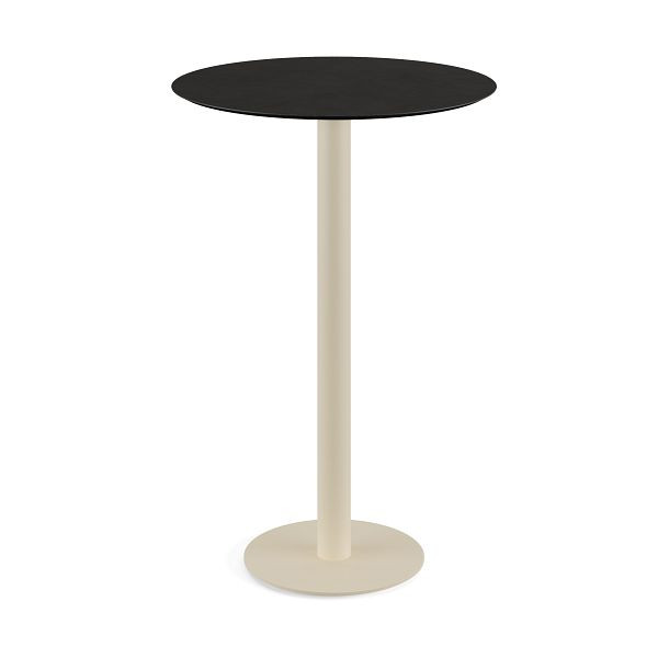 Feros Urban Stehtisch Sand frame + Schwarz HPL Tischplatte Ø70 cm, 130061070