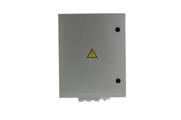 Solvido SOL-IQbox-maxi-B Kamera Anschlusskasten für Videoüberwachung mit Steckdose FI/LS, 500x400x210mm, 226950