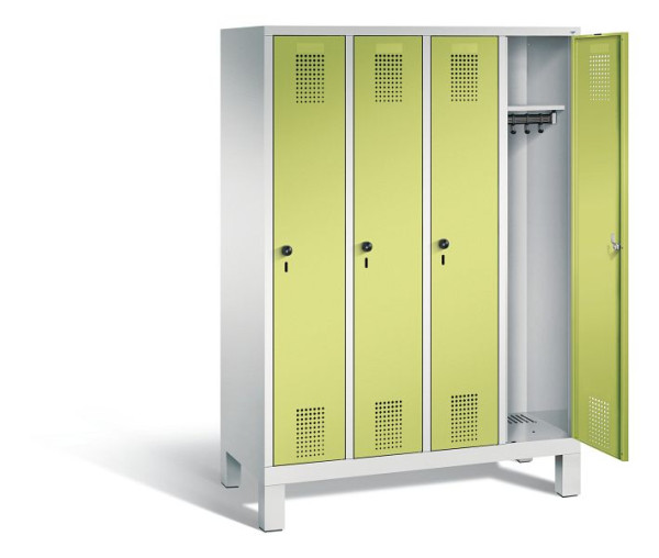 C+P Spind Evolo, H1650xB1190xT500mm, Farbe: Lichtgrau / Viridingrün, 480106-40 S10017