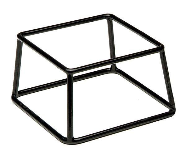 APS Buffetständer -MULTI-, 18 x 18 cm, Höhe: 10 cm, Metall, schwarz ummantelt, mit Antirutschgummierung, 33251