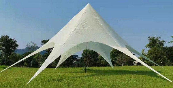 CLP Sternzelt 10m, creme, Polyester, 1611404, 4250420205165