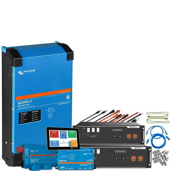 Offgridtec Backup-Kit 7kWh Pylontech LiFePO4 Akku - Victron MultiPlus II 48/5000 Wechselrichter 1-Phasig, 4-01-013725-001
